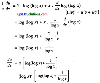GSEB Solutions Class 12 Maths Chapter 5 Continuity and Differentiability Ex 5.5 6