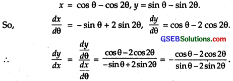 GSEB Solutions Class 12 Maths Chapter 5 Continuity and Differentiability Ex 5.6 1