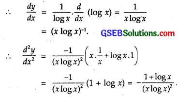GSEB Solutions Class 12 Maths Chapter 5 Continuity and Differentiability Ex 5.7 2