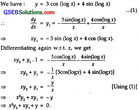 GSEB Solutions Class 12 Maths Chapter 5 Continuity and Differentiability Ex 5.7 5