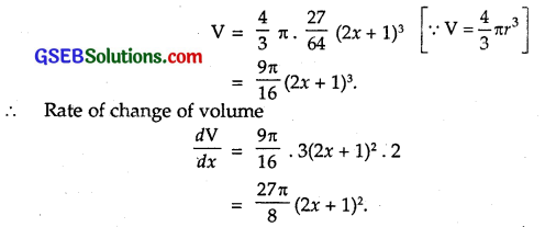 GSEB Solutions Class 12 Maths Chapter 6 Application of Derivatives Ex 6.1 13