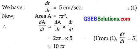 GSEB Solutions Class 12 Maths Chapter 6 Application of Derivatives Ex 6.1 4