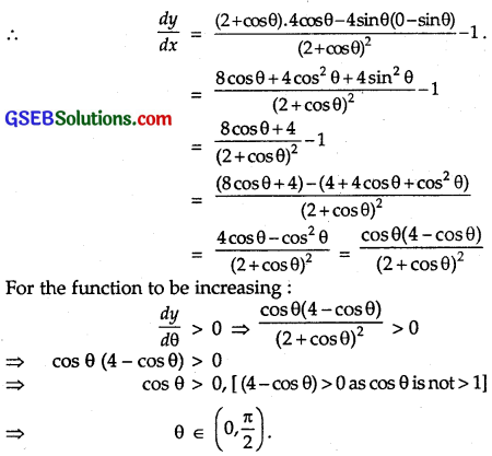 GSEB Solutions Class 12 Maths Chapter 6 Application of Derivatives Ex 6.2 4