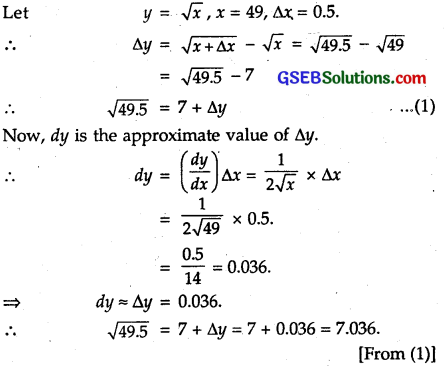 GSEB Solutions Class 12 Maths Chapter 6 Application of Derivatives Ex 6.4 2
