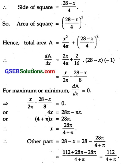 GSEB Solutions Class 12 Maths Chapter 6 Application of Derivatives Ex 6.5 20