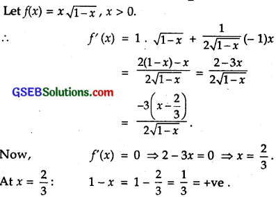 GSEB Solutions Class 12 Maths Chapter 6 Application of Derivatives Ex 6.5 6