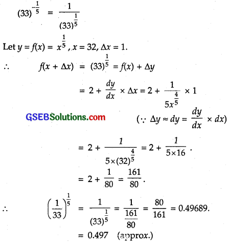 GSEB Solutions Class 12 Maths Chapter 6 Application of Derivatives Miscellaneous Exercise 2