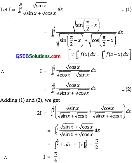 GSEB Solutions Class 12 Maths Chapter 7 Integrals Ex 7.11 img 2
