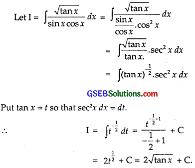 GSEB Solutions Class 12 Maths Chapter 7 Integrals Ex 7.2 img 33