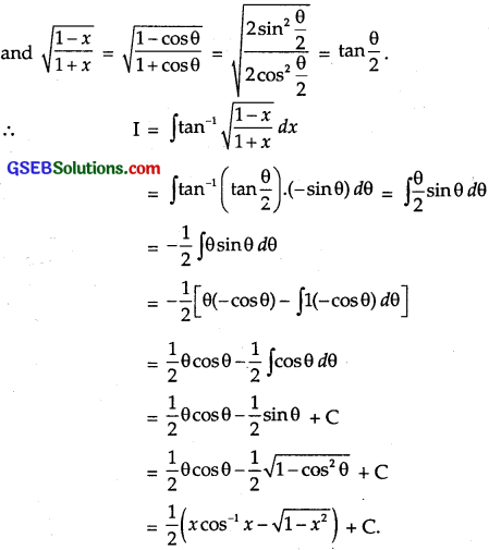 GSEB Solutions Class 12 Maths Chapter 7 Integrals Miscellaneous Exercise img 24