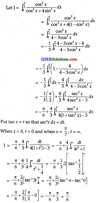GSEB Solutions Class 12 Maths Chapter 7 Integrals Miscellaneous Exercise img 28