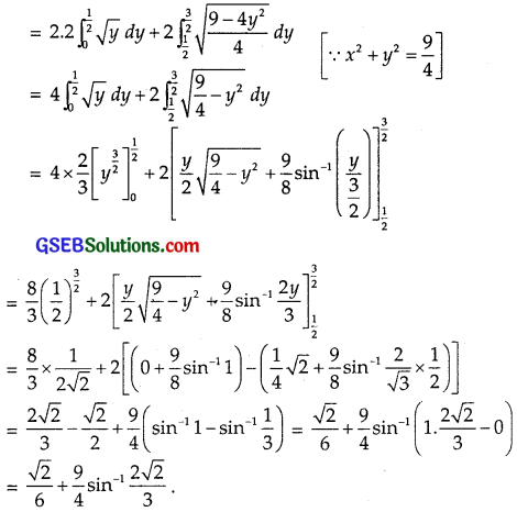 GSEB Solutions Class 12 Maths Chapter 8 Application of Integrals Ex 8.2 img 2