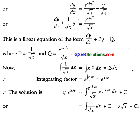 GSEB Solutions Class 12 Maths Chapter 9 Differential Equations Miscellaneous Exercise img 15