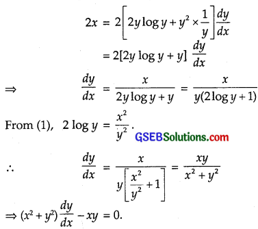 GSEB Solutions Class 12 Maths Chapter 9 Differential Equations Miscellaneous Exercise img 2