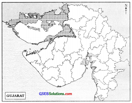 GSEB Solutions Class 6 Social Science Chapter 7 Gujarat Location, Boundary and Physiography 3