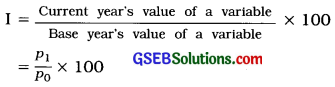 GSEB Class 12 Statistics Notes Part 1 Chapter 1 Index Number 1