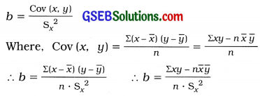 GSEB Class 12 Statistics Notes Part 1 Chapter 3 Linear Regression 1