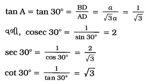 GSEB Class 10 Maths Notes Chapter 8 ત્રિકોણમિતિનો પરિચય 10