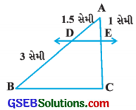 GSEB Solutions Class 10 Maths Chapter 6 ત્રિકોણ Ex 6.2 1