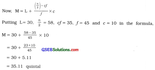 GSEB Solutions Class 11 Statistics Chapter 3 Measures of Central Tendency Ex 3 41