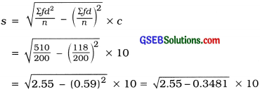 GSEB Solutions Class 11 Statistics Chapter 4 Measures of Dispersion Ex 4 32