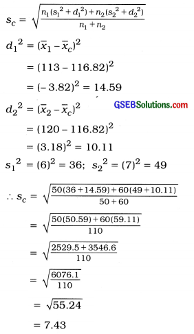 GSEB Solutions Class 11 Statistics Chapter 4 Measures of Dispersion Ex 4 8