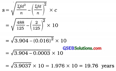 GSEB Solutions Class 11 Statistics Chapter 4 Measures of Dispersion Ex 4.4 10