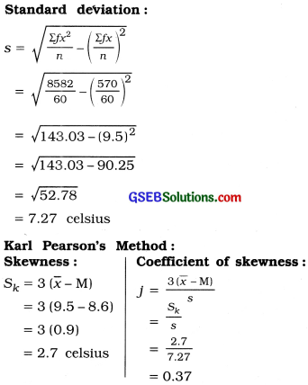 GSEB Solutions Class 11 Statistics Chapter 5 Skewness of Frequency Distribution Ex 5.1 16