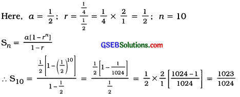 GSEB Solutions Class 11 Statistics Chapter 9 Geometric Progression Ex 9 12