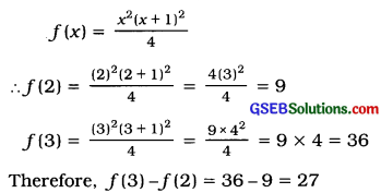 GSEB Solutions Class 11 Statistics Chapter8 Function Ex 8 3