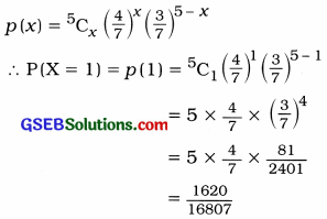 GSEB Solutions Class 12 Statistics Chapter 2 Random Variable and Discrete Probability Distribution Ex 2 12