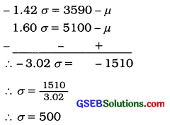 GSEB Solutions Class 12 Statistics Chapter 3 Normal Distribution Ex 3 55
