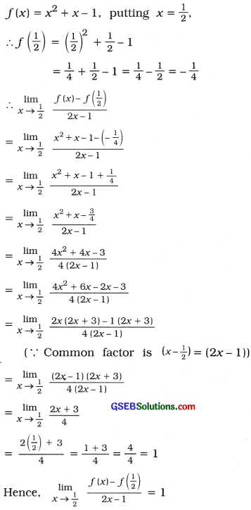 GSEB Solutions Class 12 Statistics Chapter 4 Limit Ex 4 86