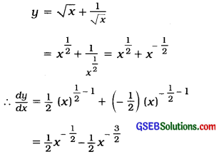 GSEB Solutions Class 12 Statistics Chapter 5 Differentiation Ex 5 10