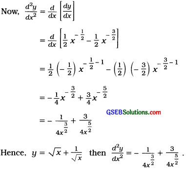 GSEB Solutions Class 12 Statistics Chapter 5 Differentiation Ex 5 11