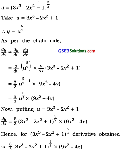 GSEB Solutions Class 12 Statistics Chapter 5 Differentiation Ex 5 22