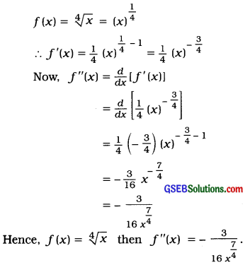 GSEB Solutions Class 12 Statistics Chapter 5 Differentiation Ex 5 9