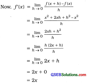 GSEB Solutions Class 12 Statistics Chapter 5 Differentiation Ex 5.1 2