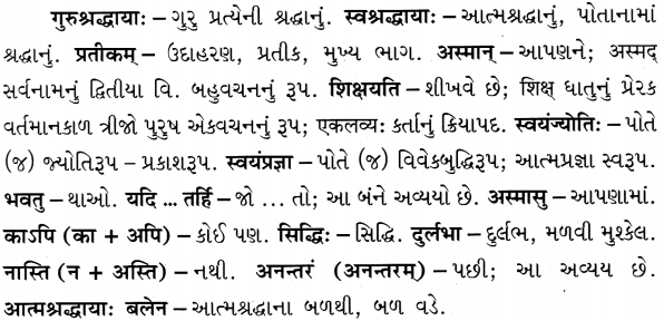 GSEB Solutions Class 8 Sanskrit Chapter 3 आत्मश्रद्धायाः प्रभावः 12