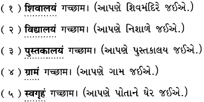 GSEB Solutions Class 8 Sanskrit पुनरावर्तनम् – 1 Sem 1 6