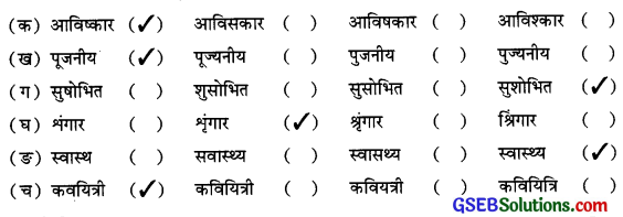 GSEB Class 9 Hindi Vyakaran वर्तनी 14