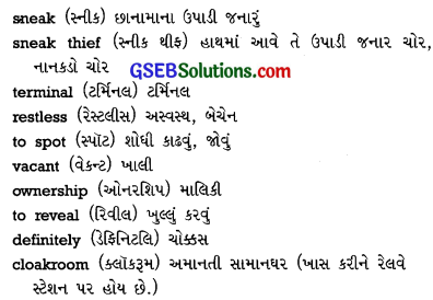 GSEB Solutions Class 10 English Supplementary Chapter 6 The Sneak Thief 1