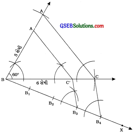 GSEB Solutions Class 10 Maths Chapter 11 રચના Ex 11.1 6