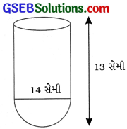 GSEB Solutions Class 10 Maths Chapter 13પૃષ્ઠફળ અને ઘનફળ Ex 13.1 2