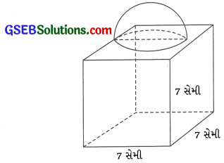 GSEB Solutions Class 10 Maths Chapter 13પૃષ્ઠફળ અને ઘનફળ Ex 13.1 5