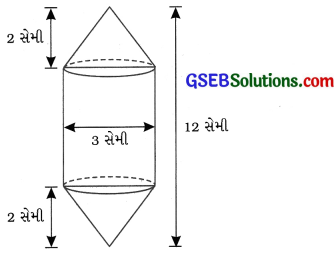 GSEB Solutions Class 10 Maths Chapter 13પૃષ્ઠફળ અને ઘનફળ Ex 13.2 3
