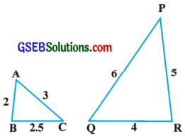 GSEB Solutions Class 10 Maths Chapter 6 ત્રિકોણ Ex 6.3 2