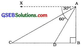GSEB Solutions Class 10 Maths Chapter 9 ત્રિકોણમિતિના ઉપયોગો Ex 9.1 16