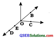 GSEB Solutions Class 6 Maths Chapter 4 ભૂમિતિના પાયાના ખ્યાલો Ex 4.1 1