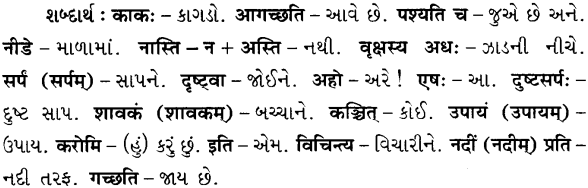 GSEB Solutions Class 6 Sanskrit Chapter 8 काकस्य चातुर्यम् 15